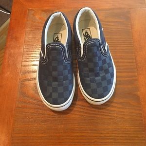 Vans checkerboard slip ons