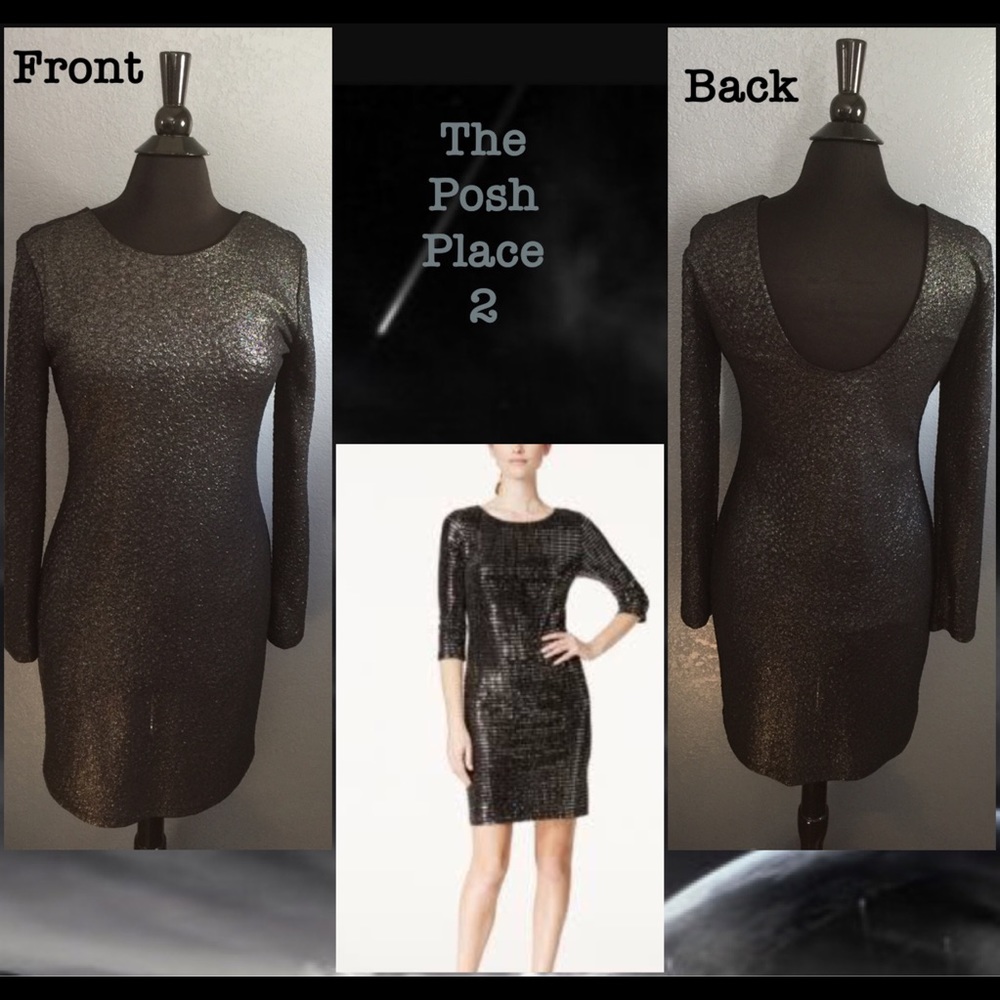 💄 EUC 💄 Black & Grey Metallic Dress 💄