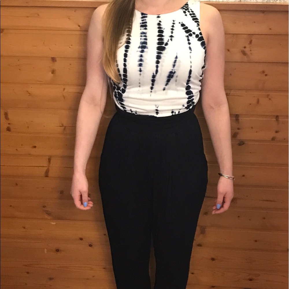 Long pant romper