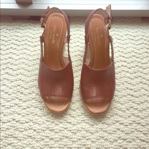 Kate Spade Brown Wedges Size 7.5 M