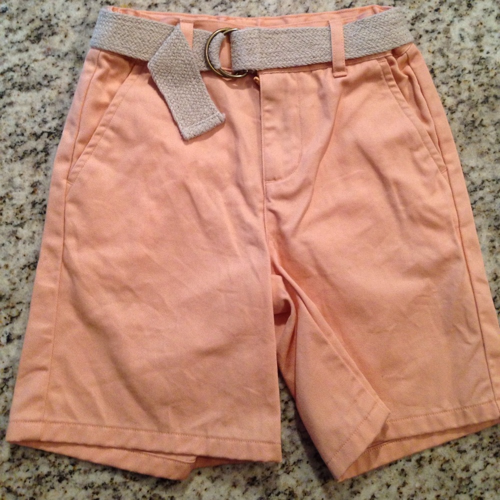 Janie and Jack Boys Shorts w/ natural belt VGUC 2T