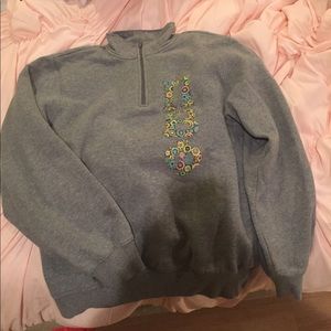 Grey quarter zip, Pi beta Phi
