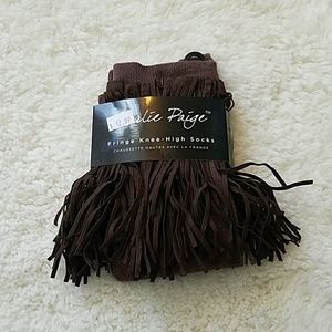 Fringe boot socks