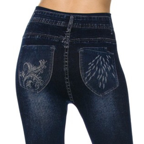 ❗️SALE❗️High Waisted Premium Denim Jeggings - Picture 5 of 5