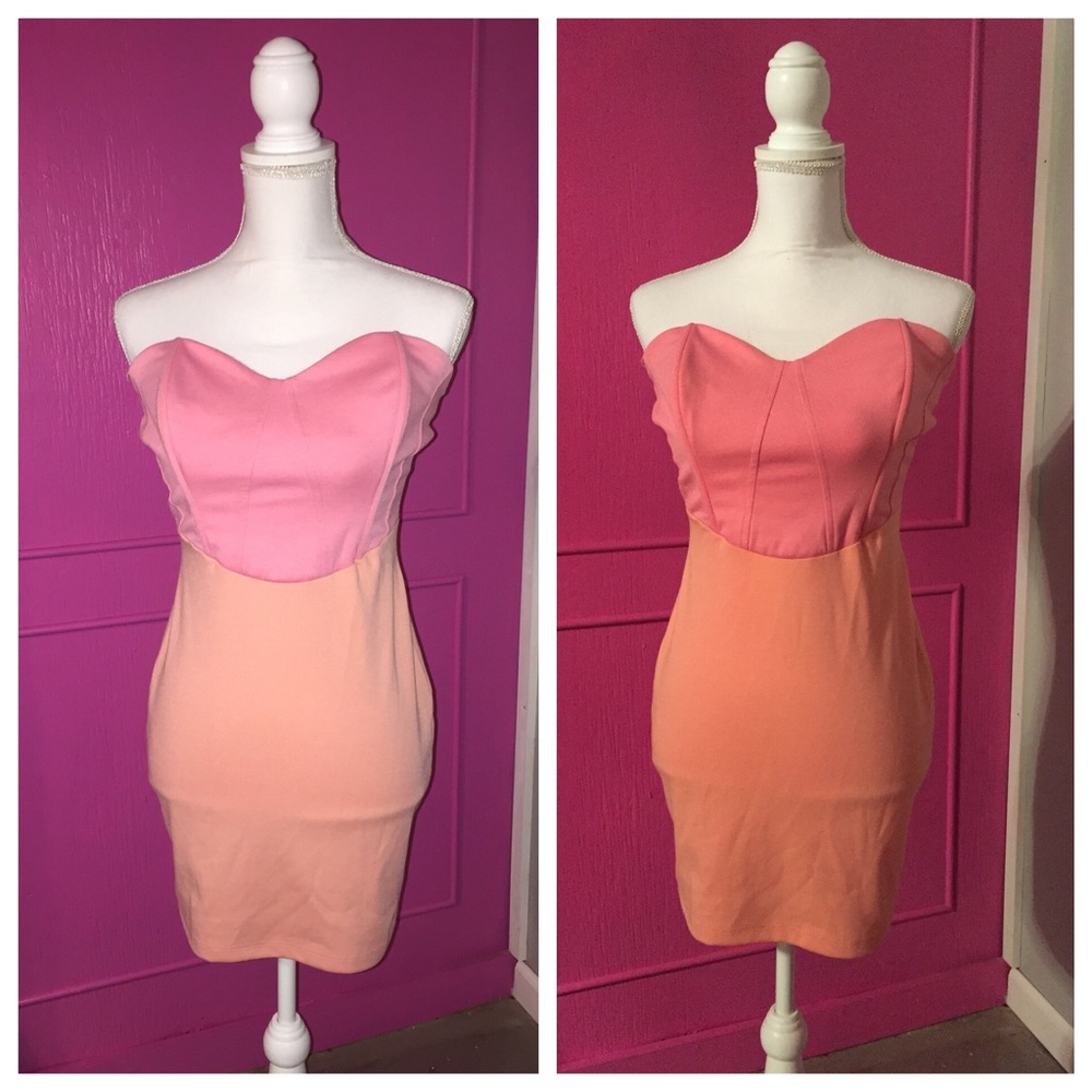 💕 Bustier Corset Dress Colorblock Bodycon 💕