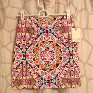 Billabong colorful mini skirt