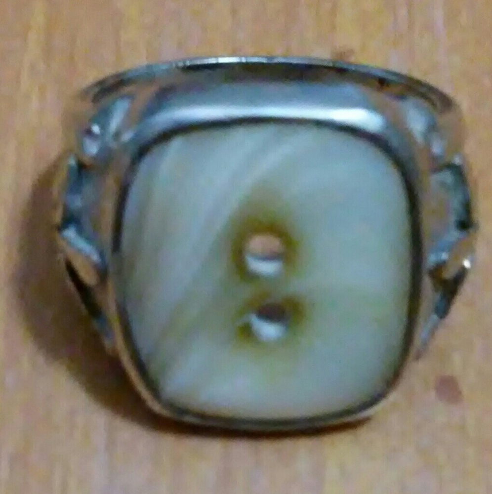 Solid Sterling Silver Ww11 Aviator Ring - image 1