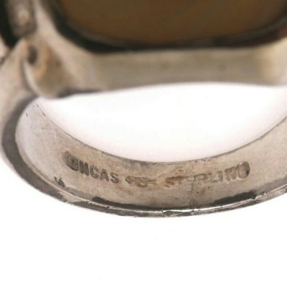 Solid Sterling Silver Ww11 Aviator Ring - image 4