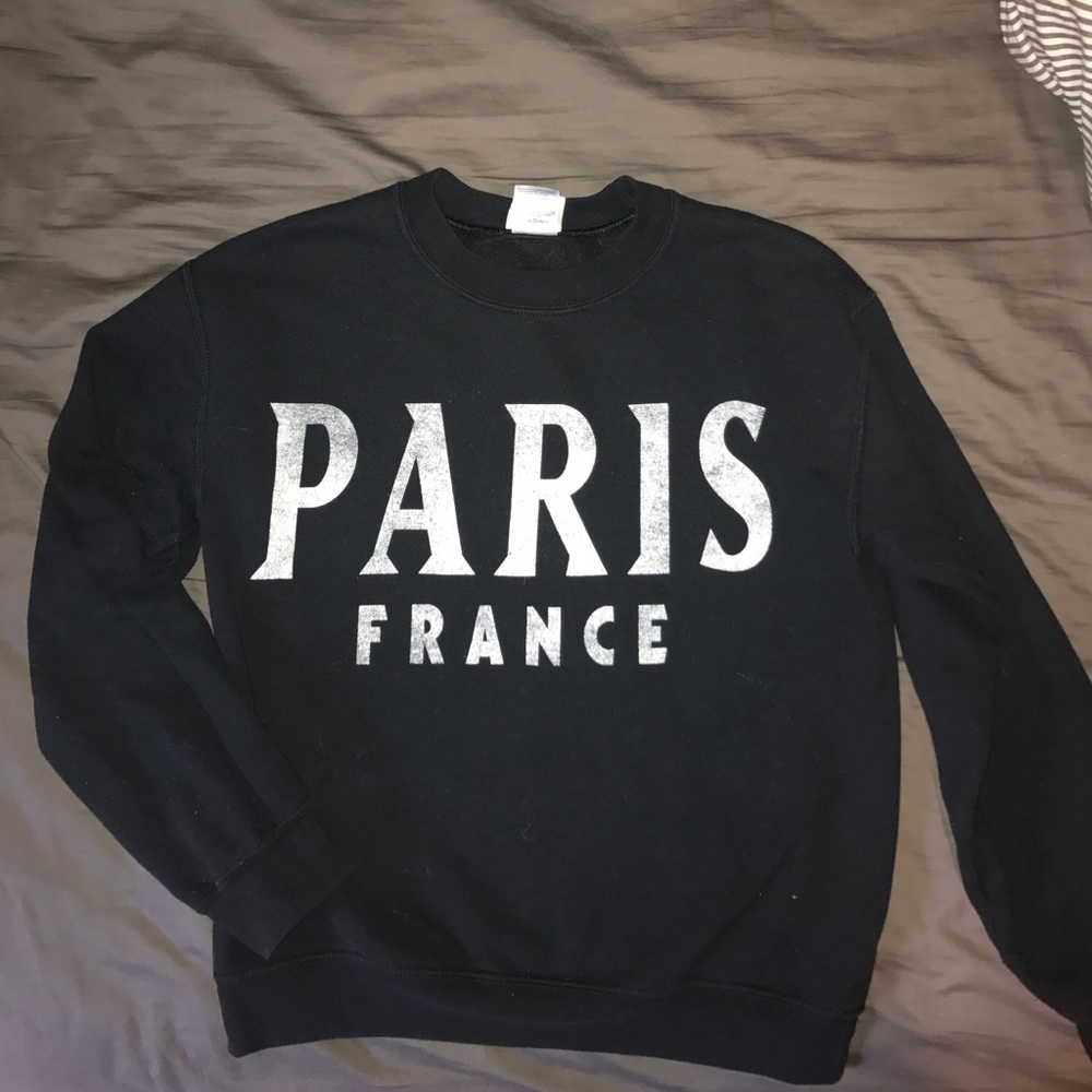 Printed crew neck sweatshirt