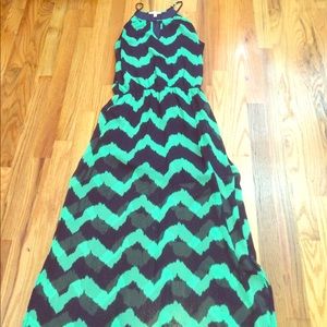 Chevron maxi dress