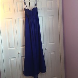 Sleeveless Royal Blue Dress