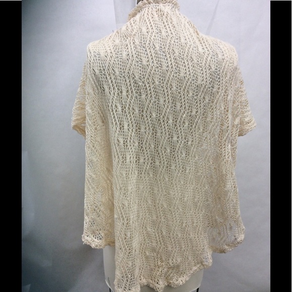 LA Hearts Boho Cream Crochet Cocoon Kimono NWOT - Picture 4 of 4