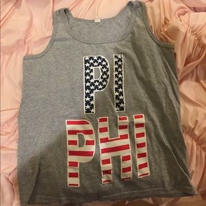 Pi Phi tank grey