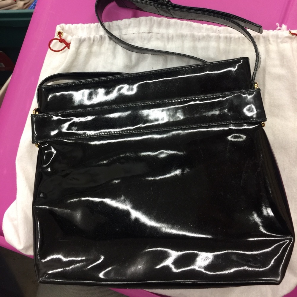 Salvatore Ferragamo patent leather bag