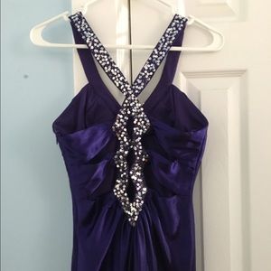 Long purple prom dress