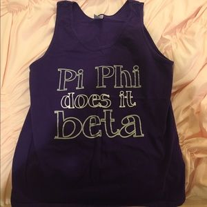 Purple Phi Phi tank cotton