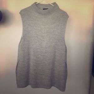Topshop Funnel Neck Sleeveless Sweater