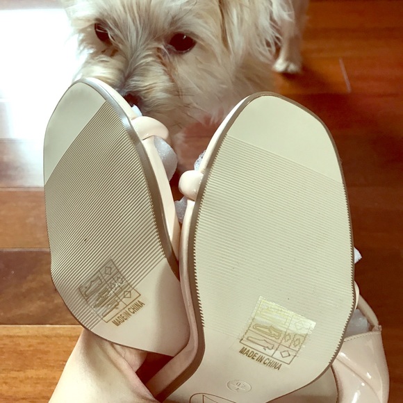 SOLD Nude patent rounded strap Heels - Picture 4 of 4