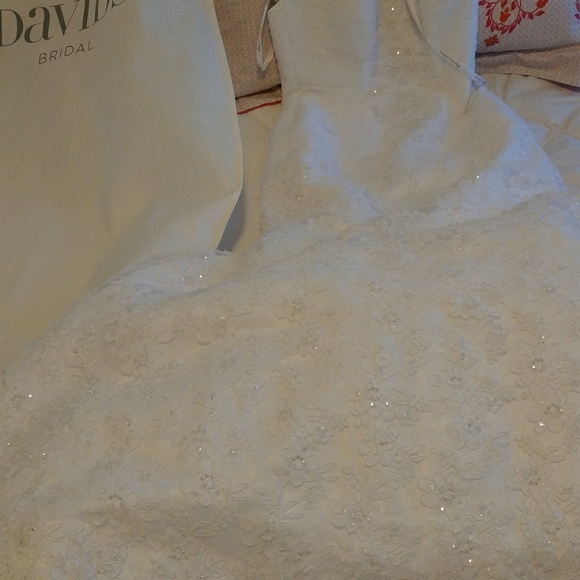 David Bridals Sweetheart Beaded Lace - Picture 2 of 3