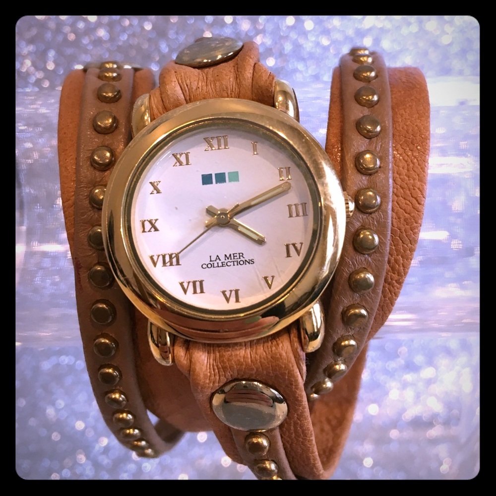 NWOB La Mer Collections Studded Wrap Watch