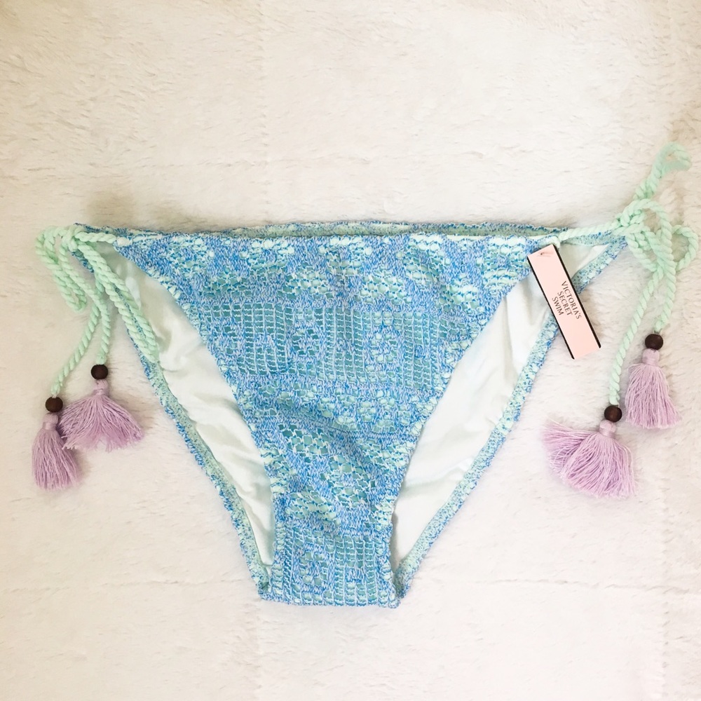Victoria's Secret Pastel Crochet Bikini Bottoms