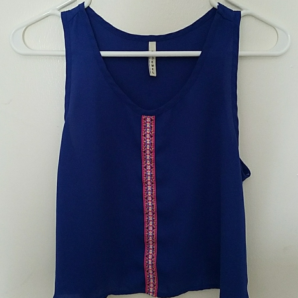 Royal Blue Crop top