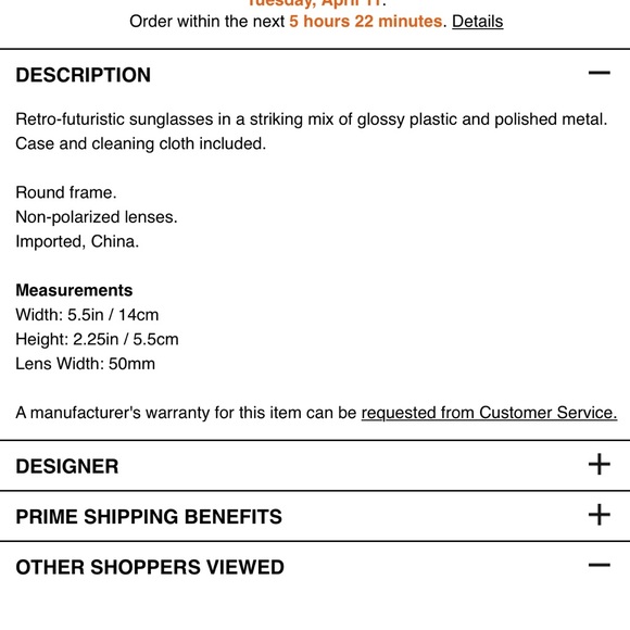 Karen Walker Harvest Glasses - Picture 8 of 8