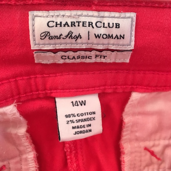 Charter Club pink crop pants. - Picture 3 of 3