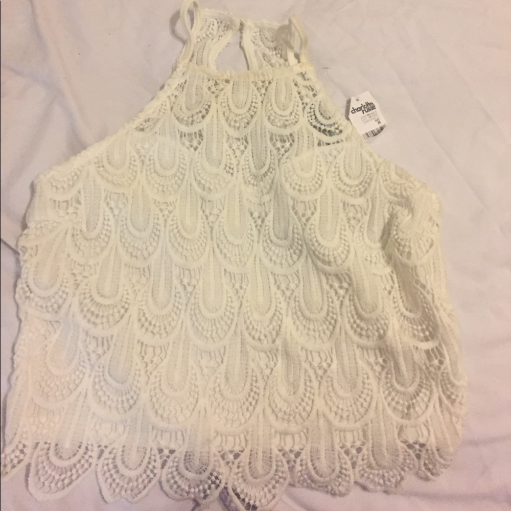 White crop top