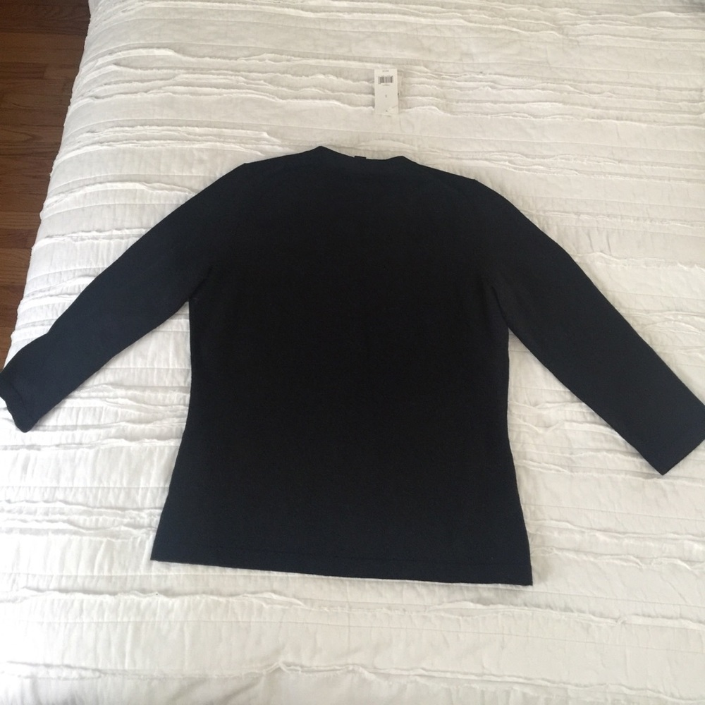NWT Banana Republic 3/4 sleev sweater w neck clasp