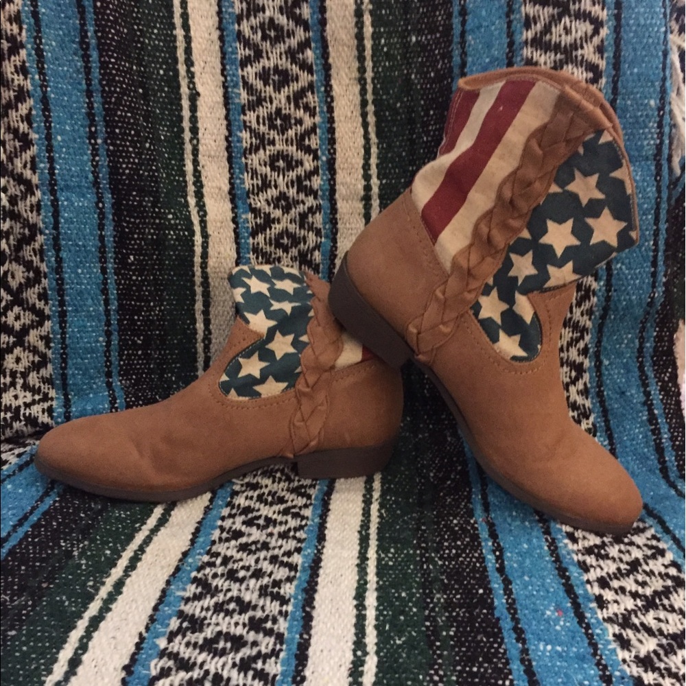 American Flag Western Boots