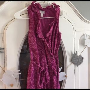 Loft Dress - pink animal print