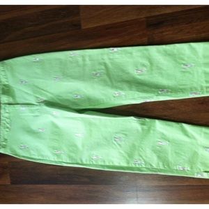 Lilly Pulitzer Women's Crop/Capri Emb Golf Pants 8