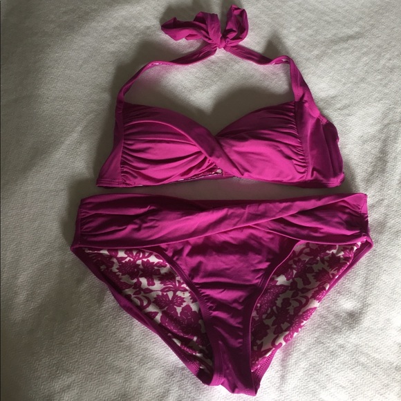 LOFT Other - LOFT fuchsia bikini