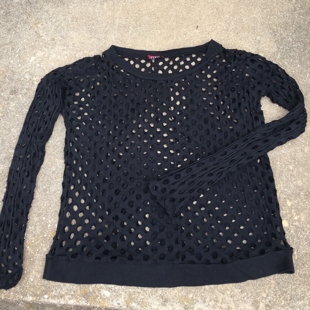 Long Sleeve Cut Out Top. Party