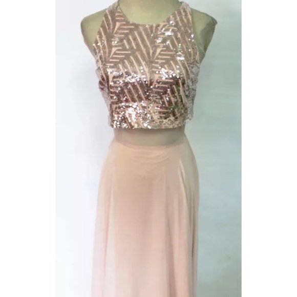 Blush Pink Prom Dress - Picture 1 of 3