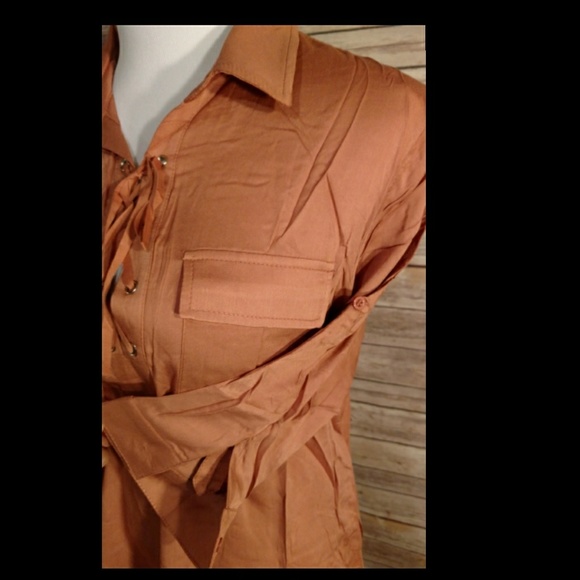 Salmon colored Stylish Blouse - Picture 6 of 8