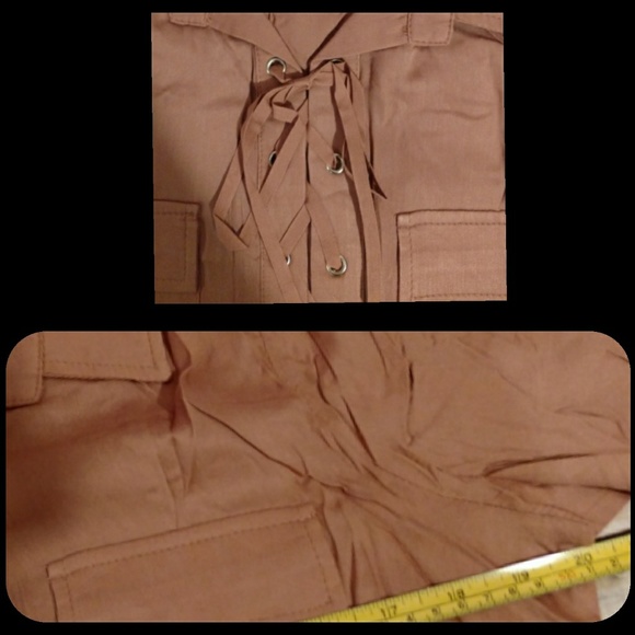 Salmon colored Stylish Blouse - Picture 8 of 8