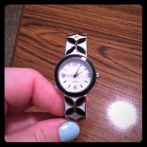 Stainless Steel black and white watch