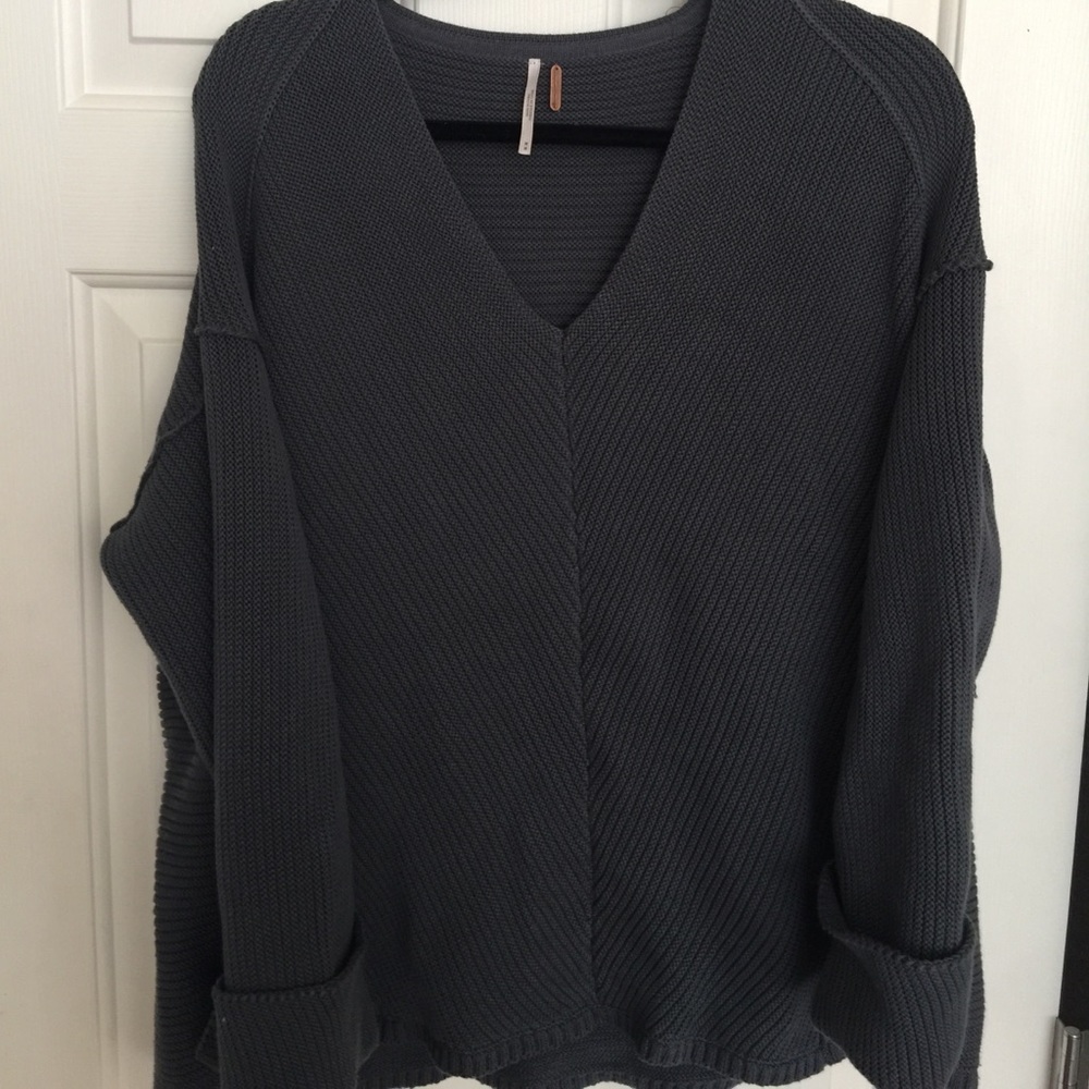 Free People Sweater, Baggy, Wide Cuff, Worn once