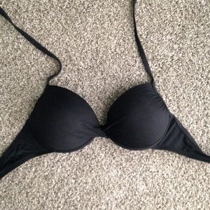 XHILARATION BLACK BIKINI TOP