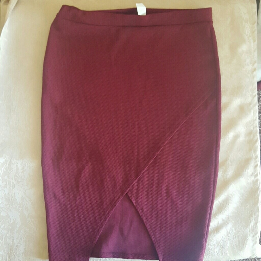 Juniors elastic waist Pencil Skirt