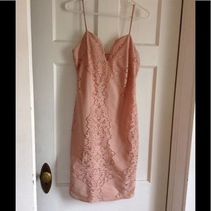 Stunning Blush Lace Dress