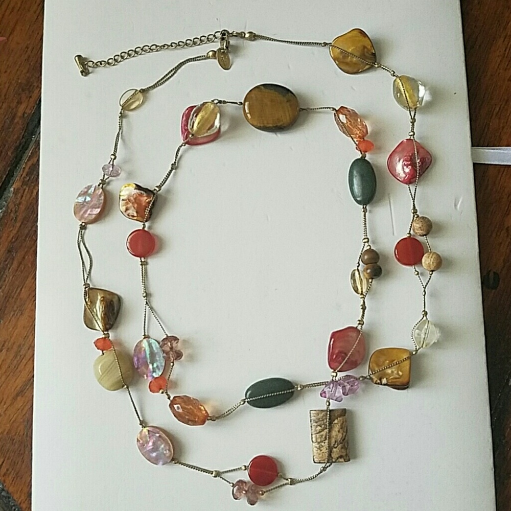 Real stones necklace