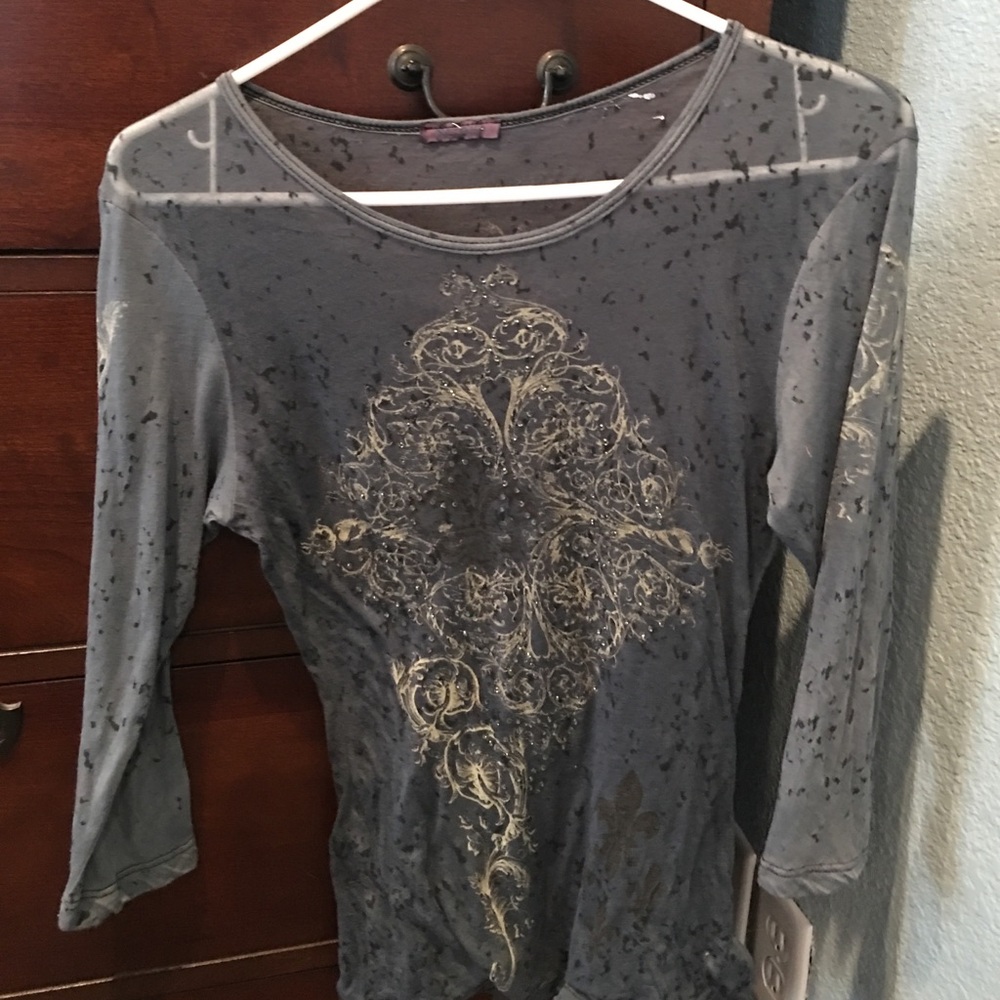 Woman's sheer long sleeve