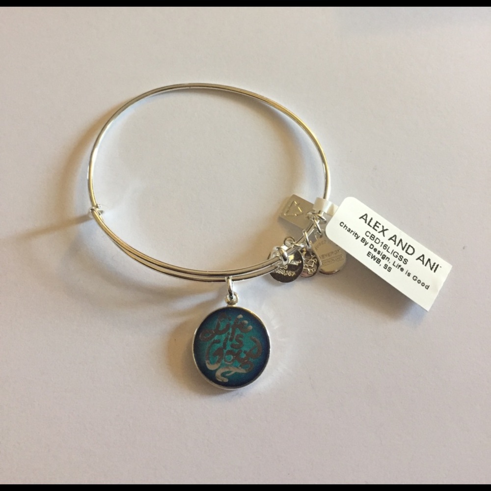 Alex and Ani "Life Is Good" Silver Finish
