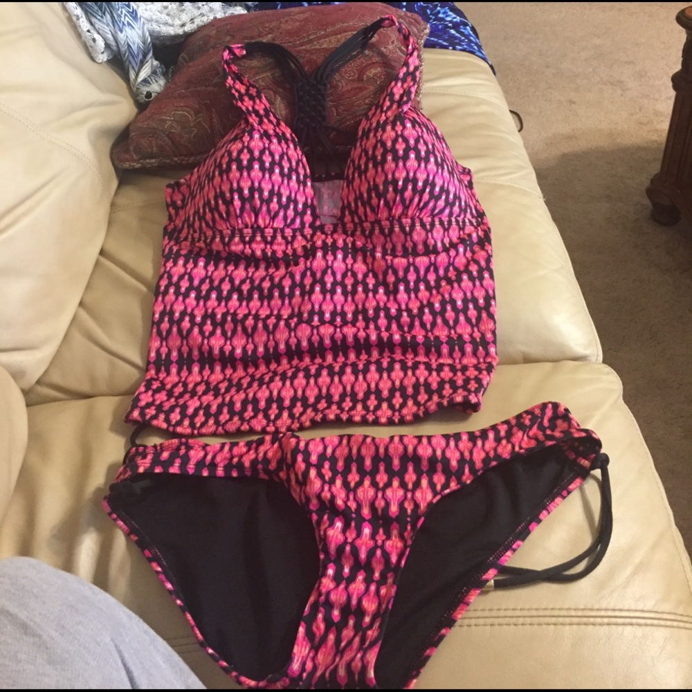 Tankini and bikini bottom