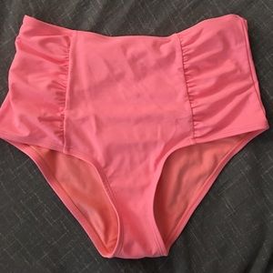 High waisted bottom swimsuit. Aerie