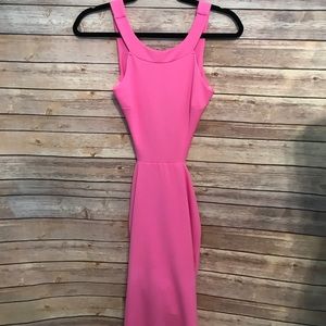 Pink dress cut out back size OS
