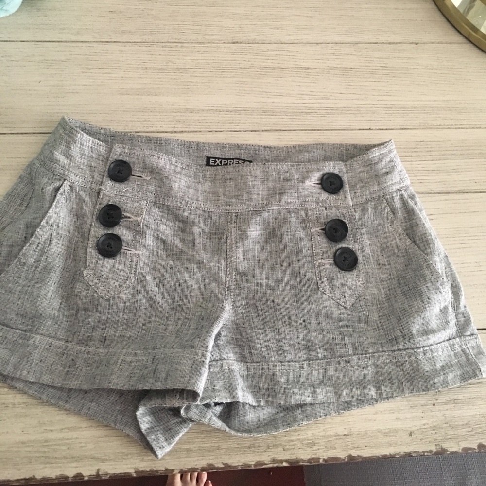 Express gray shorts
